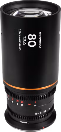 Laowa Nanomorph 80mm T2.4 1.5X S35 (Amber) - Sony E