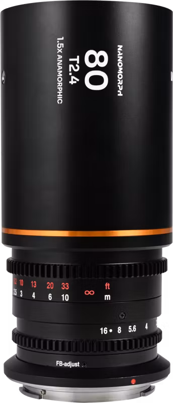 Laowa Nanomorph 80mm T2.4 1.5X S35 (Amber) - Fuji X