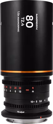 Laowa Nanomorph 80mm T2.4 1.5X S35 (Amber) - Canon RF