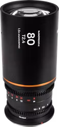 Laowa Nanomorph 80mm T2.4 1.5X S35 (Amber) - Canon RF