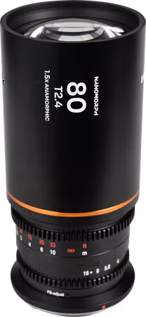 Laowa Nanomorph 80mm T2.4 1.5X S35 (Amber) - Canon RF
