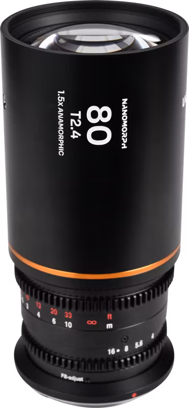 Laowa Nanomorph 80mm T2.4 1.5X S35 (Amber) - Nikon Z