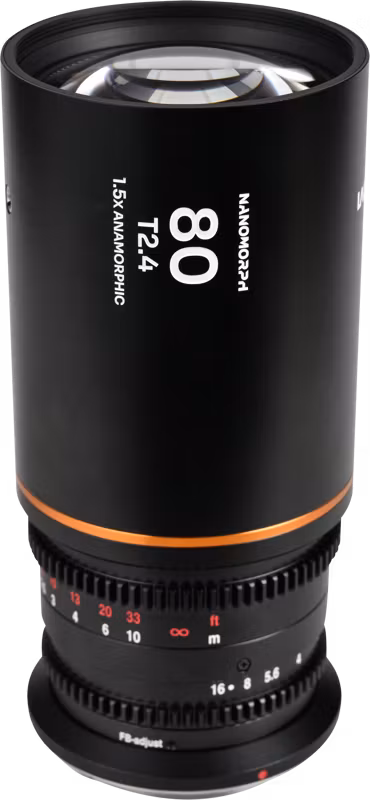 Laowa Nanomorph 80mm T2.4 1.5X S35 (Amber) - MFT