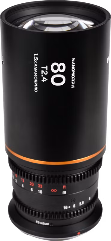 Laowa Nanomorph 80mm T2.4 1.5X S35 (Amber) - DL
