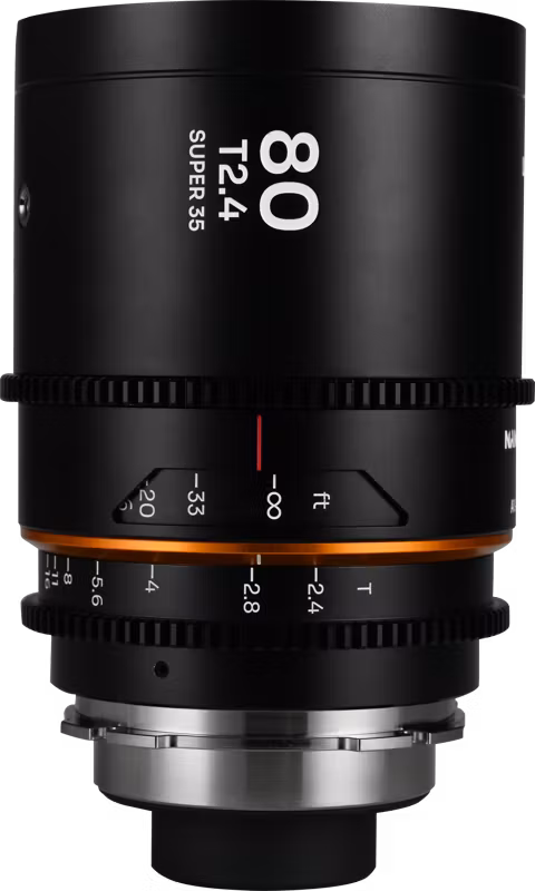 Laowa Nanomorph 80mm T2.4 1.5X S35 (Amber) - Arri PL/Canon EF