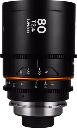 Laowa Nanomorph 80mm T2.4 1.5X S35 (Amber) - Arri PL/Canon EF