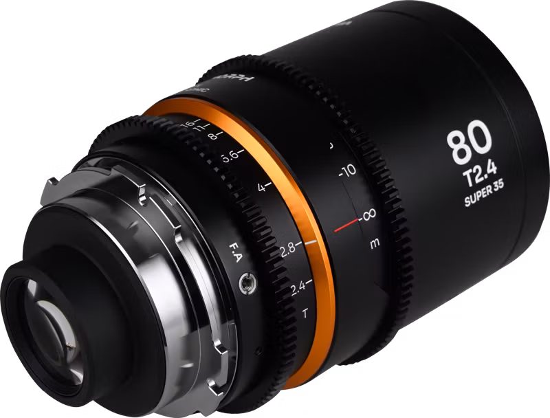 Laowa Nanomorph 80mm T2.4 1.5X S35 (Amber) - Arri PL/Canon EF