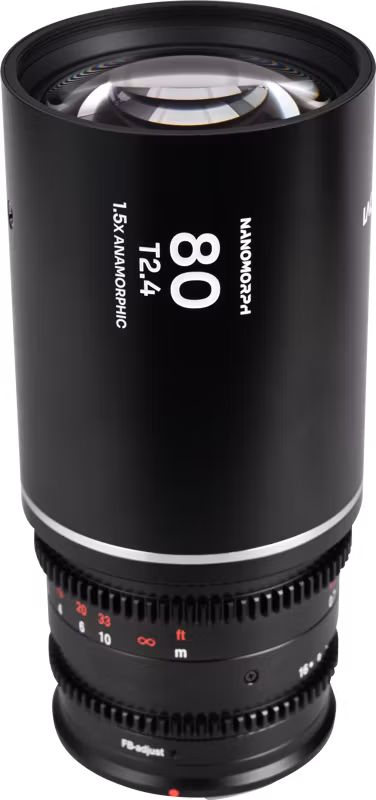 Laowa Nanomorph 80mm T2.4 1.5X S35 (Silver) - Canon RF