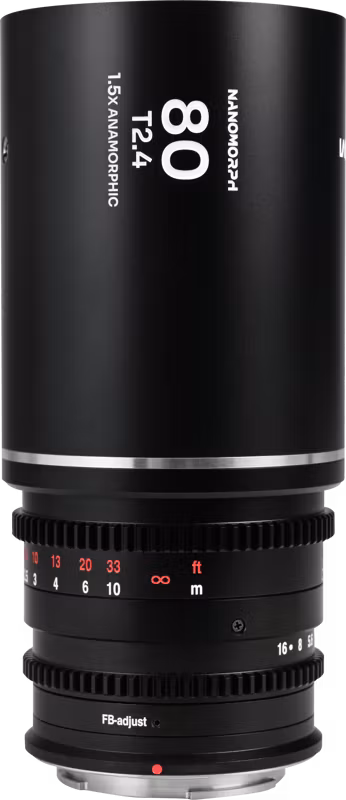 Laowa Nanomorph 80mm T2.4 1.5X S35 (Silver) - MFT