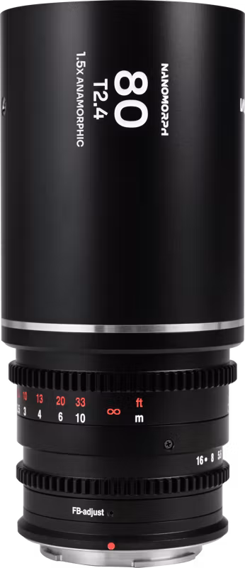 Laowa Nanomorph 80mm T2.4 1.5X S35 (Silver) - MFT