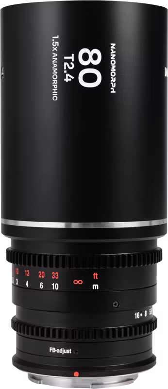 Laowa Nanomorph 80mm T2.4 1.5X S35 (Silver) - DL