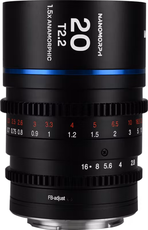 Laowa Nanomorph 20mm T2.2 1.5X MFT (Blue) - MFT
