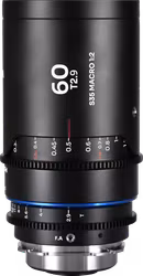 Laowa Nanomorph 60mm T2.9 1.5X S35 Macro 1:2 (Blue) - Arri PL/Canon EF