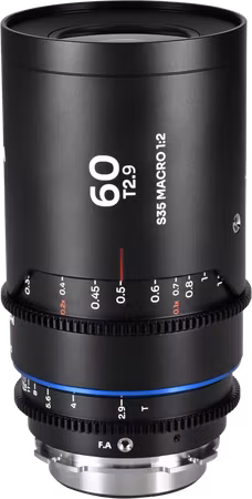 Laowa Nanomorph 60mm T2.9 1.5X S35 Macro 1:2 (Blue) - Arri PL/Canon EF