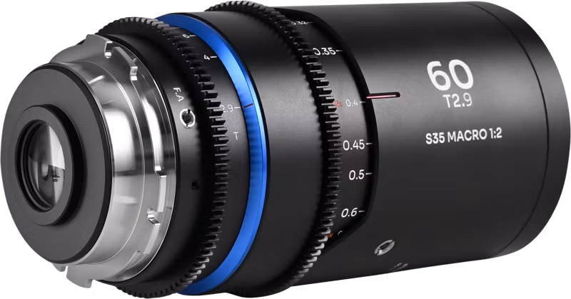 Laowa Nanomorph 60mm T2.9 1.5X S35 Macro 1:2 (Blue) - Arri PL/Canon EF