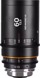 Laowa Nanomorph 60mm T2.9 1.5X S35 Macro 1:2 (Amber) - Arri PL/Canon EF