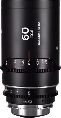 Laowa Nanomorph 60mm T2.9 1.5X S35 Macro 1:2 (Silver) - Arri PL/Canon EF