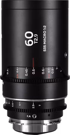 Laowa Nanomorph 60mm T2.9 1.5X S35 Macro 1:2 (Silver) - Arri PL/Canon EF