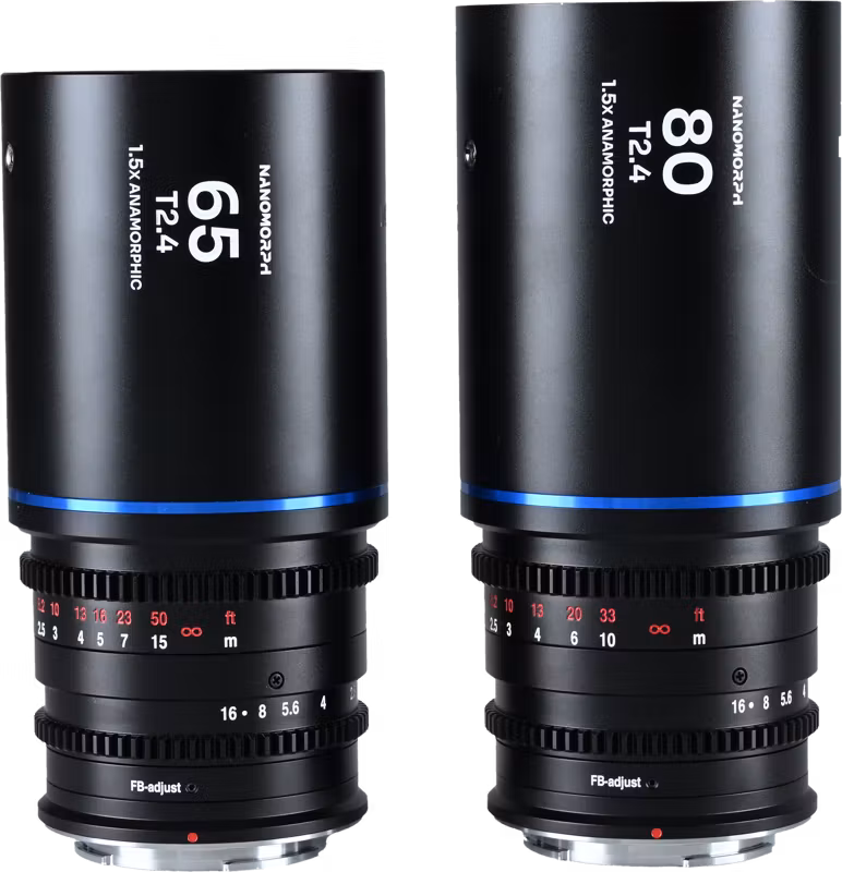 Laowa Nanomorph S35 Prime 2-Lens Bundle  (65mm,80mm) (Blue) - Sony E