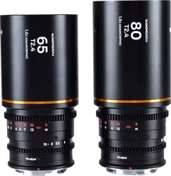 Laowa Nanomorph S35 Prime 2-Lens Bundle  (65mm,80mm) (Amber) - Sony E
