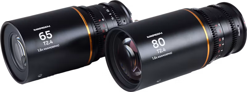 Laowa Nanomorph S35 Prime 2-Lens Bundle  (65mm,80mm) (Amber) - MFT