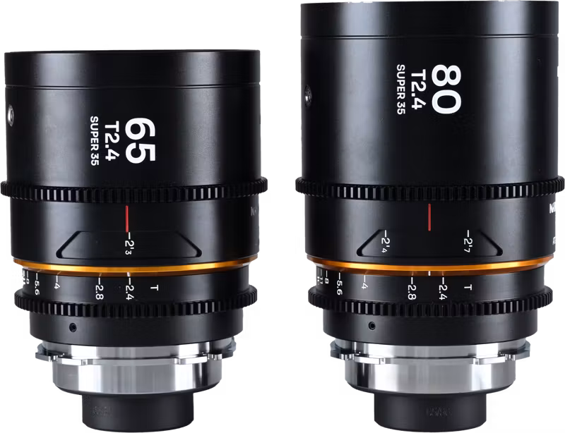 Laowa Nanomorph S35 Prime 2-Lens Bundle  (65mm,80mm) (Amber) - Arri PL/Canon EF