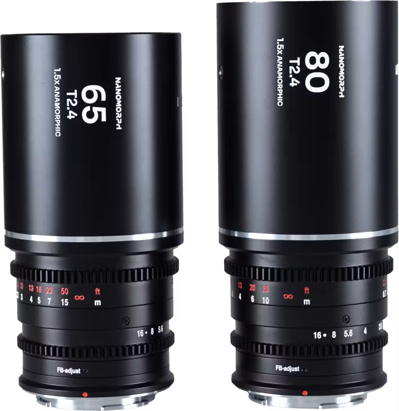 Laowa Nanomorph S35 Prime 2-Lens Bundle  (65mm,80mm) (Silver) - Sony E