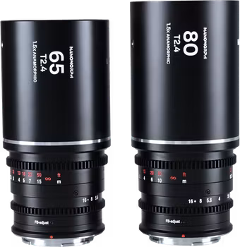Laowa Nanomorph S35 Prime 2-Lens Bundle  (65mm,80mm) (Silver) - L Mount