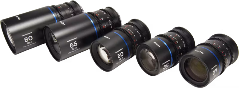 Laowa Nanomorph S35 Prime 5-Lens Bundle  (27+35+50+65+80mm) Blue - Sony E