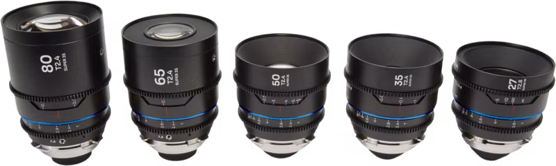 Laowa Nanomorph S35 Prime 5-Lens Bundle  (27+35+50+65+80mm) Blue - Arri PL/Canon EF