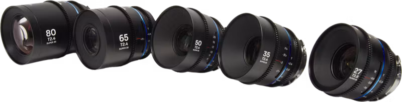 Laowa Nanomorph S35 Prime 5-Lens Bundle  (27+35+50+65+80mm) Blue - Arri PL/Canon EF