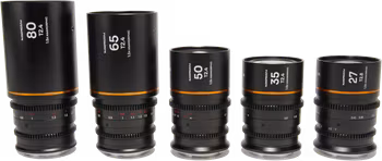 Laowa Nanomorph S35 Prime 5-Lens Bundle  (27+35+50+65+80mm) Amber - Sony E