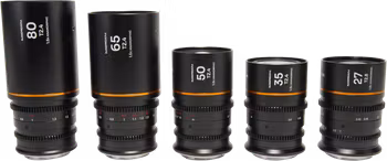 Laowa Nanomorph S35 Prime 5-Lens Bundle  (27+35+50+65+80mm) Amber  - Canon RF