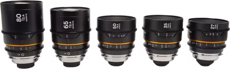 Laowa Nanomorph S35 Prime 5-Lens Bundle  (27+35+50+65+80mm) Amber  - Arri PL/Canon EF