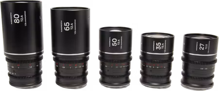 Laowa Nanomorph S35 Prime 5-Lens Bundle  (27+35+50+65+80mm) Silver - Fuji X