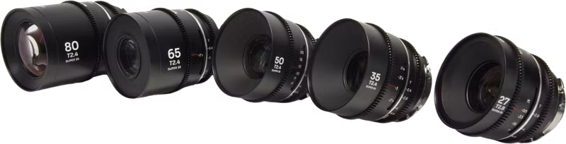 Laowa Nanomorph S35 Prime 5-Lens Bundle  (27+35+50+65+80mm) Silver - Arri PL/Canon EF