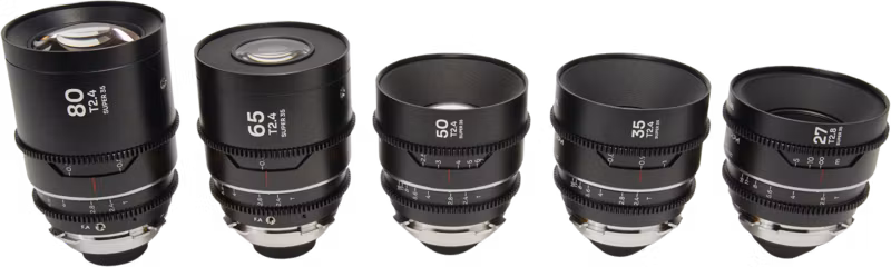 Laowa Nanomorph S35 Prime 5-Lens Bundle  (27+35+50+65+80mm) Silver - Arri PL/Canon EF