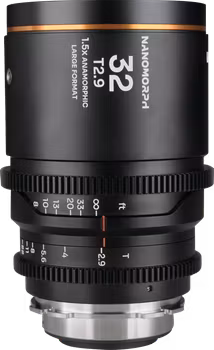 Laowa Nanomorph LF 32mm T2.9 1.5X (Amber) - Arri PL/Canon EF