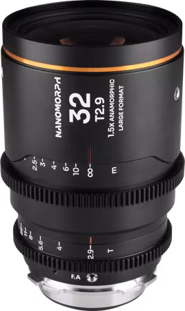 Laowa Nanomorph LF 32mm T2.9 1.5X (Amber) - Arri PL/Canon EF