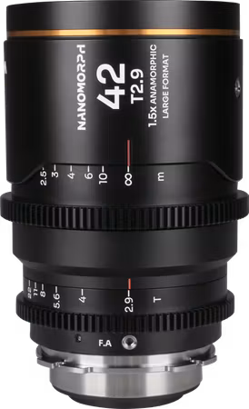 Laowa Nanomorph LF 42mm T2.9 1.5X (Amber) - Arri PL/Canon EF
