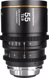 Laowa Nanomorph LF 55mm T2.9 1.5X (Amber) - Arri PL/Canon EF