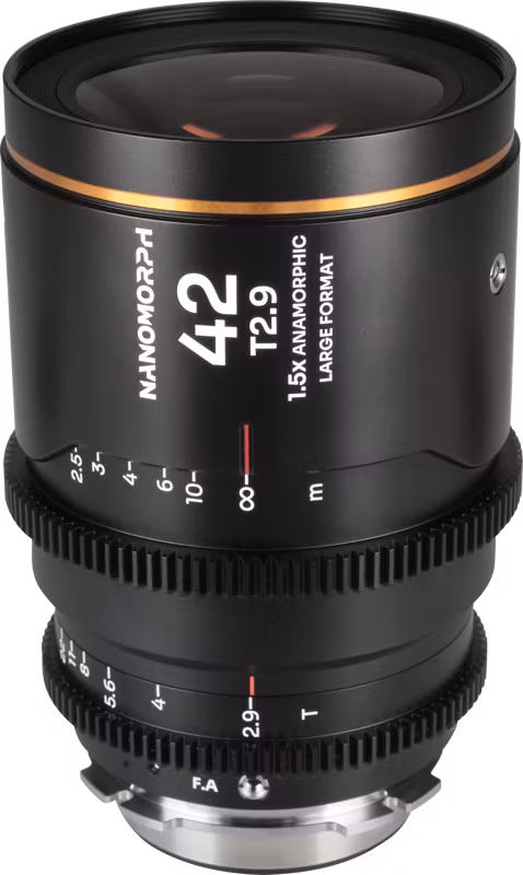 Laowa Nanomorph LF 42mm T2.9 1.5X (Amber) - Arri PL/Canon EF