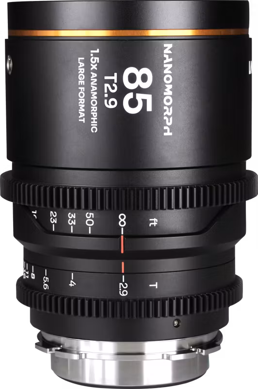 Laowa Nanomorph LF 85mm T2.9 1.5X (Amber) - Arri PL/Canon EF