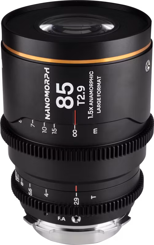 Laowa Nanomorph LF 85mm T2.9 1.5X (Amber) - Arri PL/Canon EF