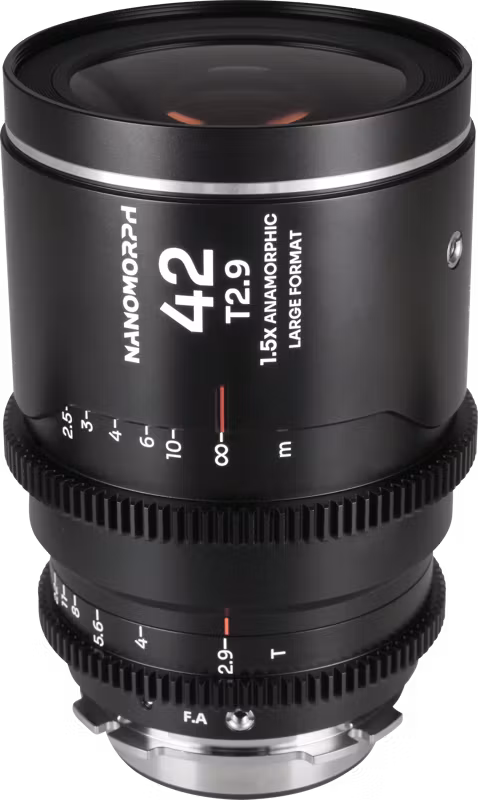Laowa Nanomorph LF 42mm T2.9 1.5X (Silver) - Arri PL/Canon EF