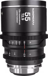 Laowa Nanomorph LF 55mm T2.9 1.5X (Silver) - Arri PL/Canon EF