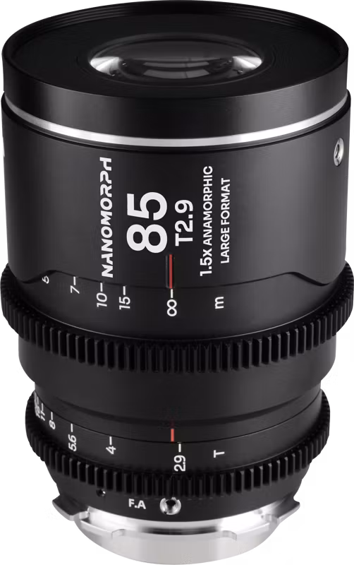 Laowa Nanomorph LF 85mm T2.9 1.5X (Silver) - Arri PL/Canon EF