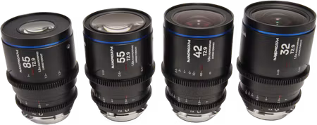 Laowa Nanomorph LF Prime 4-Lens Bundle  (32+42+55+85mm) Blue - Arri PL/ Canon EF