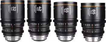 Laowa Nanomorph LF Prime 4-Lens Bundle  (32+42+55+85mm) Amber - Arri PL/ Canon EF