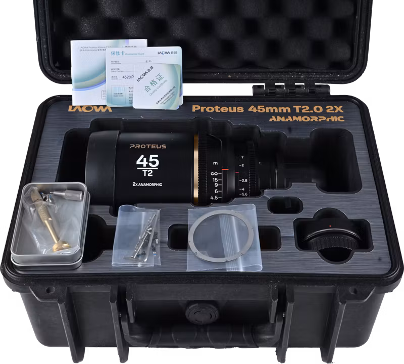 Laowa Proteus 2X Anamorphic 45mm T2 - Amber - Arri PL/Canon EF